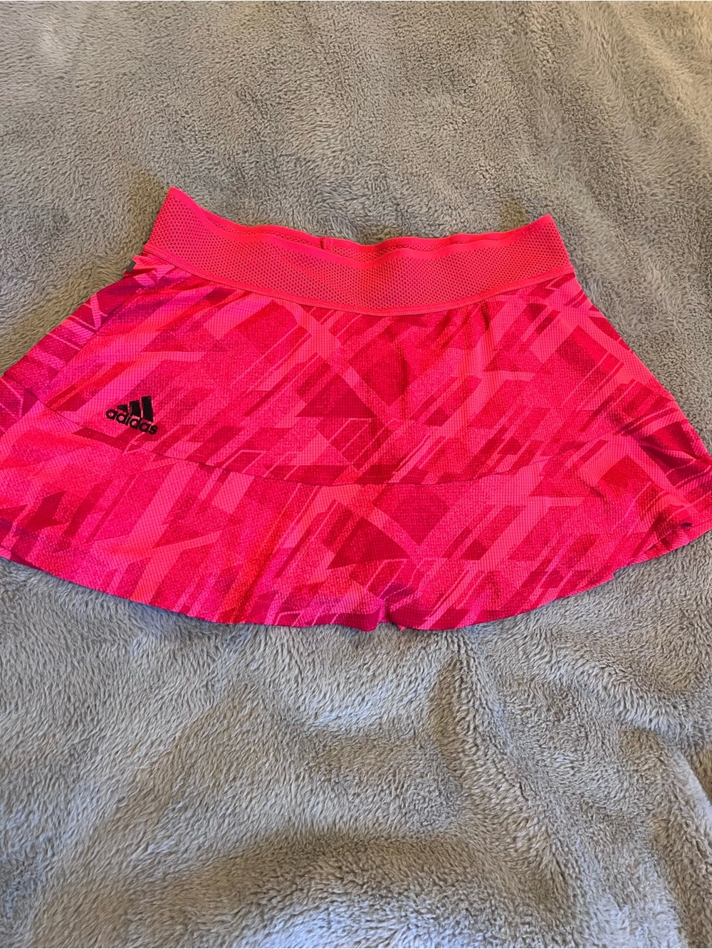 adidas HEAT.RDY Geometric Pull-On Athletic Tennis Skort Breathable Stretch L